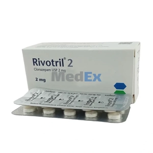 Rivotril 2mg (značka Clonazepam Roche) Dostupné množství: 100 tablet